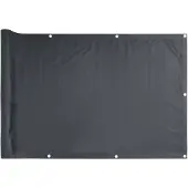vidaXL Balkonscherm 90x600 cm oxford stof antraciet