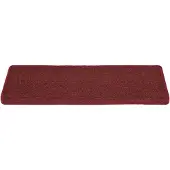 vidaXL Trapmatten 15 st 65x21x4 cm Bordeaux Rechthoekige Rand