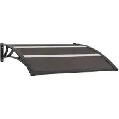 vidaXL Deurluifel 120x75 cm PC zwart