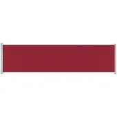 vidaXL Tuinscherm uittrekbaar 600x160 cm rood