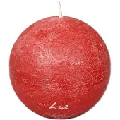 LUZ Rasteli Your Senses Kaars- Bolkaars Rood-Antikrood D 10 cm