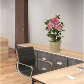 Maxifleur Kunstplanten Hortensia Kunstplant in pot 65cm Roze