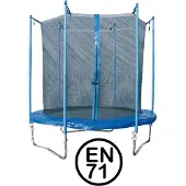 Garlando - Combi S - Trampoline met Veiligheidsnet - voor Kinderen en Volwassenen - Rond - 183 cm - met Veilige Rand - Blauw