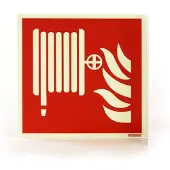 Allesveilig.nl Brandslanghaspel pictogram fotoluminescerend & zelfklevend