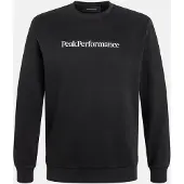 Peak Performance Trui Men Big Logo Crew Black-S