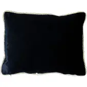Mars & More half kussen fluweel goud zwart 35x45cm