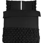Dreamhouse Dekbedovertrek Cyprus Black Percal-240 x 200 / 220 cm | Lits-Jumeaux
