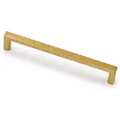 Hardbrass Meubelgreep Basic hoh 128mm - messing getrommeld
