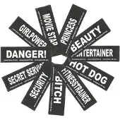 Julius-K9 Set Labels voor Powerharness - Large tekst: SUPERGIRL