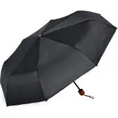 Clayre & Eef Opvouwbare Paraplu 56 cm Zwart Polyester