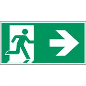 Allesveilig.nl Nooduitgang naar rechts pictogram