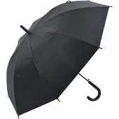 Clayre & Eef Paraplu Volwassenen 80 cm Zilverkleurig Zwart Polyresin