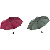 Benson 2x Opvouwbare paraplu’s voordeelpakket - rood/groen