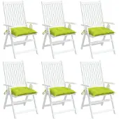 vidaXL Palletkussens 6 st 50x50x7 cm oxford stof felgroen