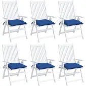 vidaXL Palletkussens 6 st 50x50x7 cm oxford stof blauw