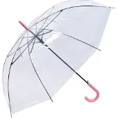 Clayre & Eef Paraplu Volwassenen 80 cm Transparant Kunststof