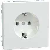Schneider Electric Merten Systeem Design wandcontactdoos met randaarde, lotuswit