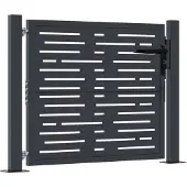 vidaXL Poort 100x100 cm met vierkant staal antracietkleurig
