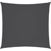 vidaXL Zonnescherm vierkant 5x5 m oxford stof antracietkleurig