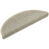 vidaXL Trapmatten zelfklevend 15 st sisal-look 56x17x3 cm lichtgroen