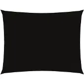 vidaXL Zonnescherm rechthoekig 3x6 m oxford stof zwart