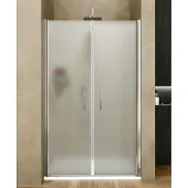Lacus Nisdeur giglio evo matt 2 deuren 110x200 cm kristalglas chroom