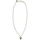 Manfield Gouden hartjes ketting | Maat adult