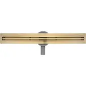 Ben Small douchegoot inclusief rooster 70cm geborsteld messing