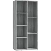 vidaXL Boekenkast 50x25x106 cm grijs sonoma eikenkleurig