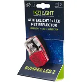 Ikzi Light Achterlicht Led Batterijen Rood/zwart