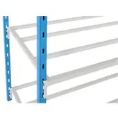 MANORGA Arno Space Gelakt staal Legborden 1,500 x 360 mm Grijs 2 Stuks