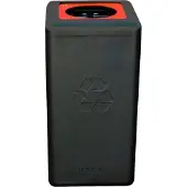 Brickbin Prullenbak 65 l Zwart Gerecycled plastic (HDPE) 561675