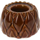 Home & Styling Artisjok theelichthouder 8cm bruin