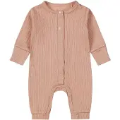 Dirkje baby boxpak roze Meisjes Katoen Ronde hals Effen - maat 50