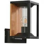 LUCANDE Buitenverlichting , Candina, dimbare, Zwart, Balkon, Aluminium, Modern