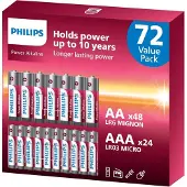 Philips Power - Alkaline batterijen - 72 stuks (48x AA + 24x AAA)