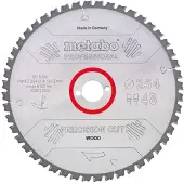 Metabo Zaagblad Precision Cut 254x30x2.4mm 48T