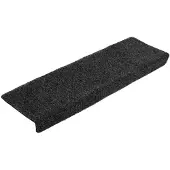 vidaXL Trapmatten Zelfklevend 5 stuks 65x21x4 cm donkergrijs Rechthoekige Rand