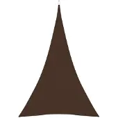 vidaXL Zonnescherm driehoekig 4x5x5 m oxford stof bruin