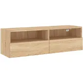 vidaXL Tv-wandmeubel 100x30x30 cm bewerkt hout sonoma eikenkleurig