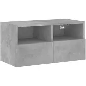 vidaXL Tv-wandmeubel 60x30x30 cm bewerkt hout betongrijs