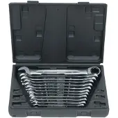 Ks Tools GEARplus set van 12 ringratelsleutels, model 503.4265