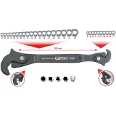 Ks Tools 114.0055 Multifunctionele sleutel voor één hand Sleutelbreedte (metrisch) 14 - 32 mm