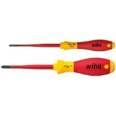 Wiha 36333 Schroevendraaierset VDE 2-delig Plat, Kruiskop Pozidriv