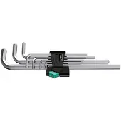 Wera 950 L/9 SM N Stifsleutelset, metrisch, verchroomd, 9 -delig - 1 stuk(s) - 05021909001