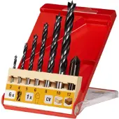Kwb 514200 Hout-spiraalboorset 3 mm, 4 mm, 5 mm, 6 mm, 8 mm, 10 mm 7 stuk(s)