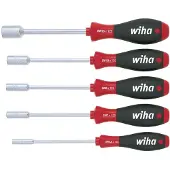 Wiha 341 K5 Schroevendraaierset Werkplaats 5-delig Dop (zeskant)