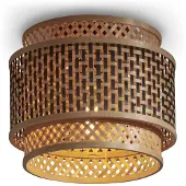 Good &Mojo Plafonniere bhutan bamboe/zwart Ø25cm