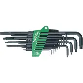 Wiha Binnen-Torx Haakse schroevendraaierset T 5, T 6, T 7, T 8, T 9, T 10, T 15, T 20, T 25, T 27, T 30, T 40, T 50 13-delig