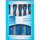 PFERD Set van vijlenset - - Snede 1 - Lengte 200 mm - PVC rolzak